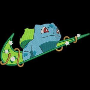Nike Pokemon Bulbasaur Embroidered Adult Unisex Crewneck Sweatshirt Swoosh